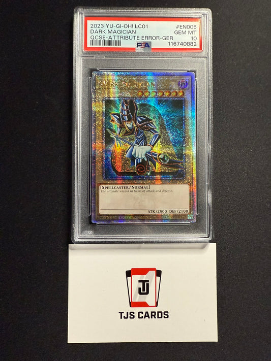 Dark Magician - PSA 10 - Error Quarter Century Secret LC01-EN005 - YuGiOh