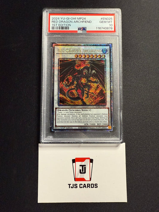 Red Dragon Archfiend - PSA 10 - Quarter Century Secret Rare MP24-EN025 - YuGiOh