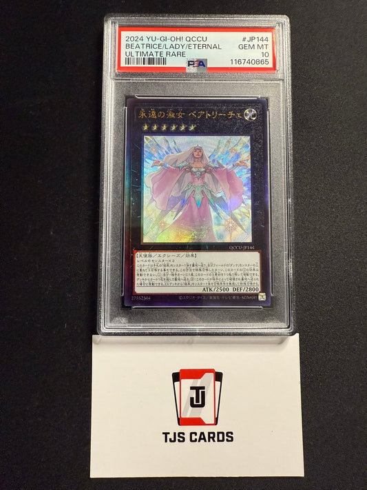 Beatrice, Lady Of The Eternal - PSA 10 - Ultimate Rare QCCU-JP144 - YuGiOh