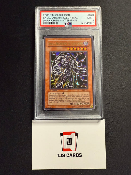 Skull Archfiend Of Lightning - PSA 9 - Ultra Rare 1st Edition DCR-073 - YuGiOh