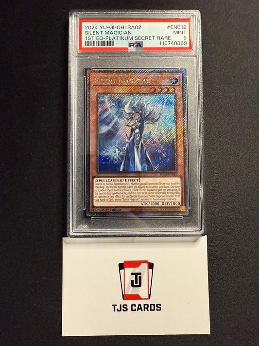 Silent Magician - PSA 9 - Platinum Secret Rare RA02-EN012 - YuGiOh