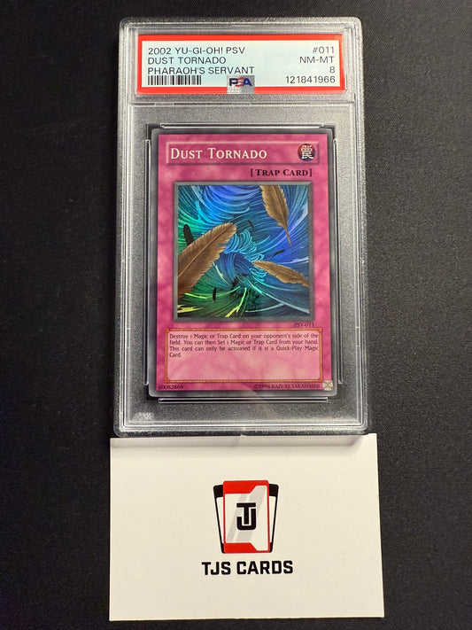 Dust Tornado - PSA 8 - Super Rare PSV-011 - YuGiOh