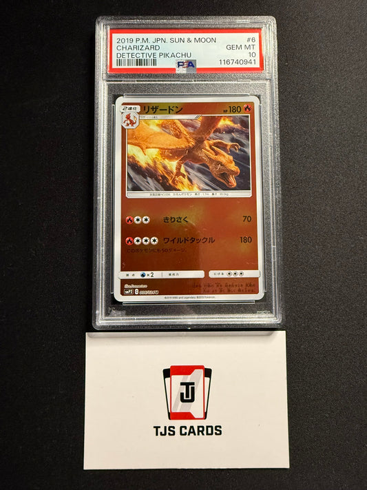 Charizard - PSA 10 - smP2 Detective Pikachu 006/024 - Pokemon