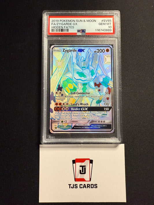 Zygarde GX - PSA 10 - Hidden Fates SV65/SV94 - Pokemon