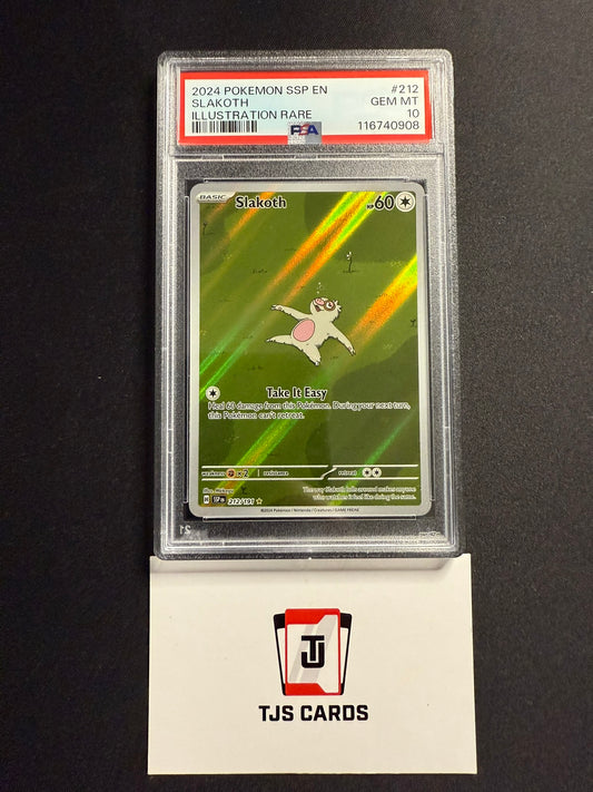 Slakoth - PSA 10 - Surging Sparks 212/191 - Pokemon