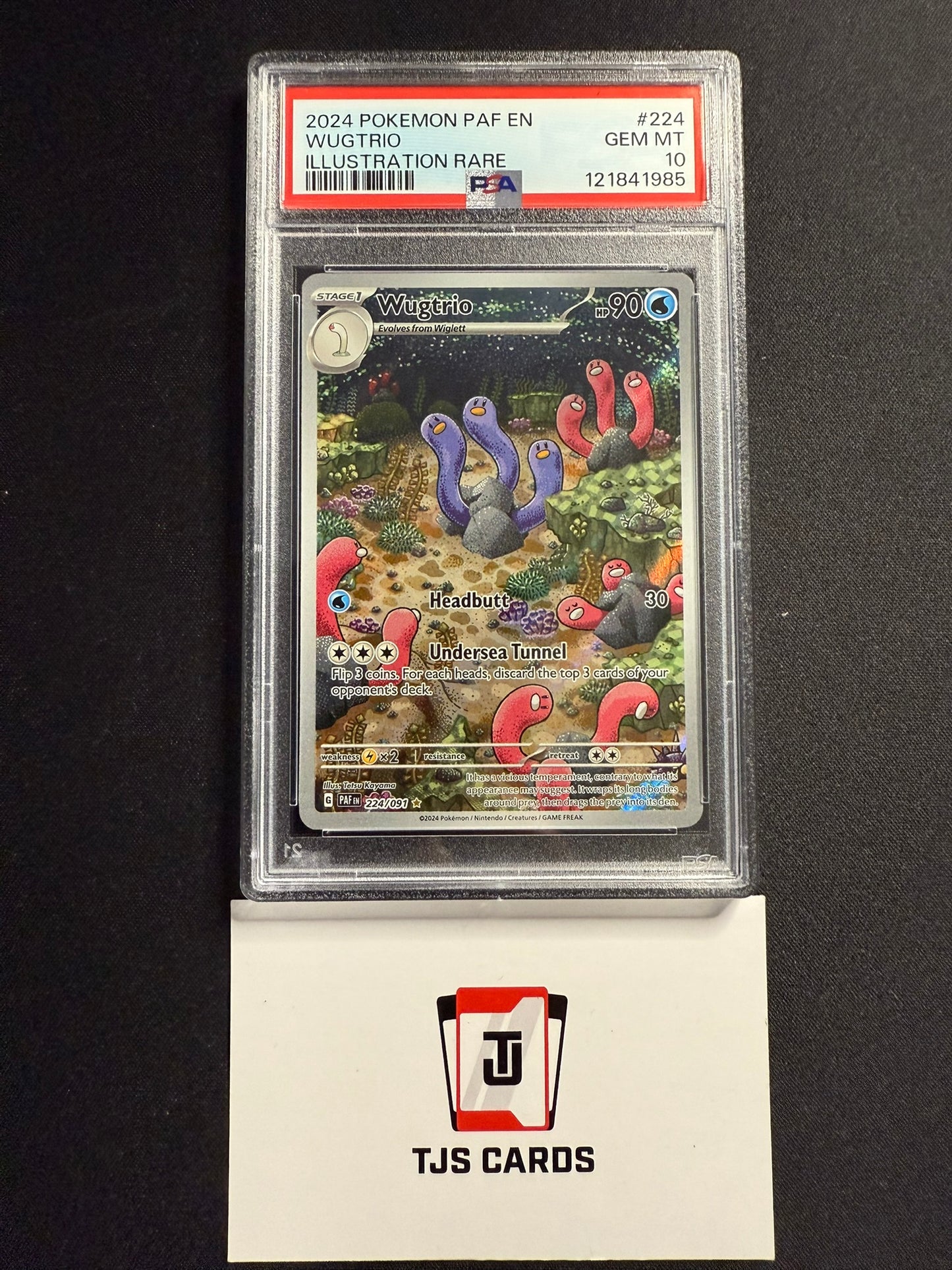 Wugtrio - PSA 10 - Paldean Fates 224/091 - Pokemon