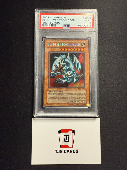 Blue-Eyes Toon Dragon POP 2 - PSA 9 - Secret Rare MRL-E000 - YuGiOh