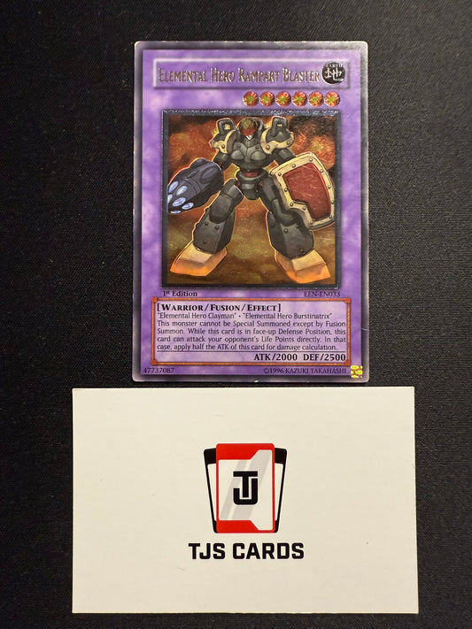 Elemental Hero Rampart Blaster - Ultimate Rare 1st Edition EEN-EN033 - MP - YuGiOh