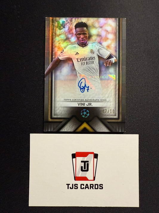 Vini Jr. - Black Variation Auto 07/10 - TOPPS Museum UCL 2023/24