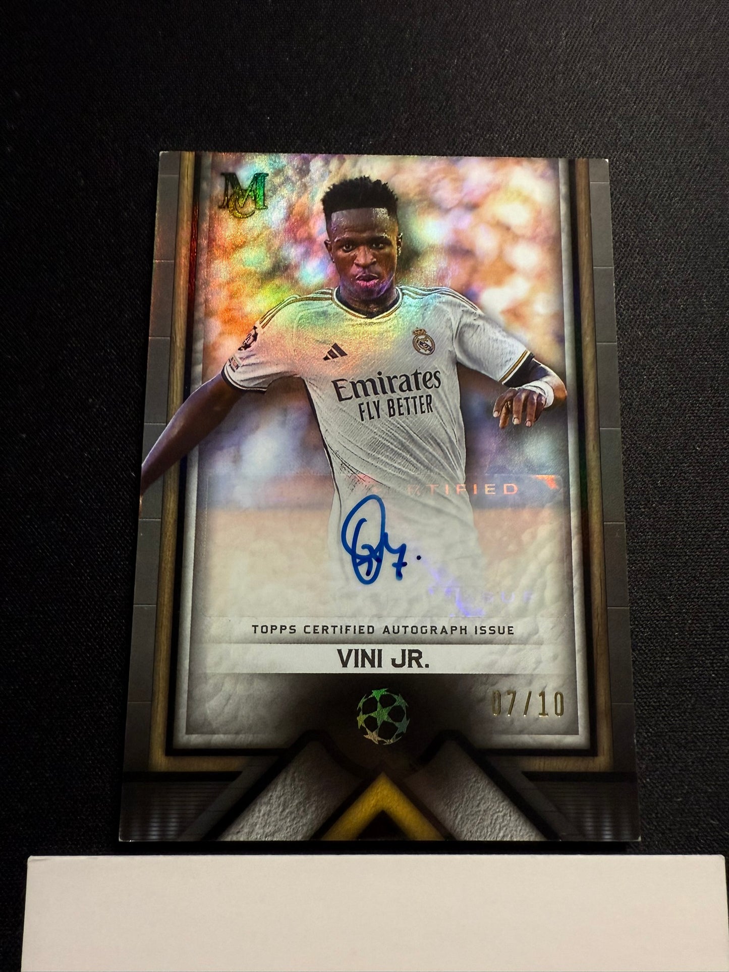 Vini Jr. - Black Variation Auto 07/10 - TOPPS Museum UCL 2023/24