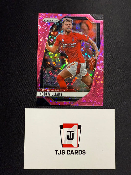 Neco Williams - Pink Breakaway Disco /149 - Panini Prizm Premier League 2024/25