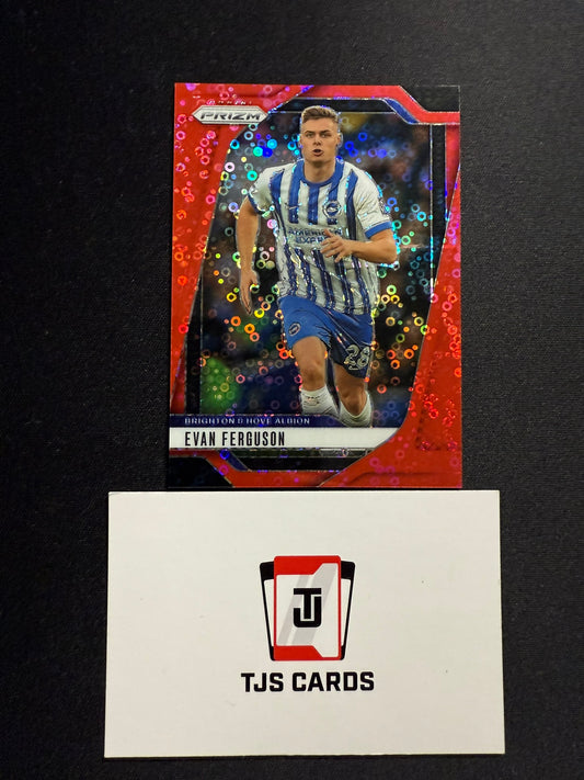 Evan Ferguson - Red Breakaway Disco /49 - Panini Prizm Premier League 2024/25