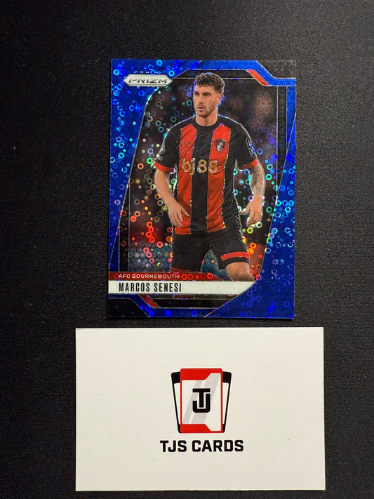 Marco Senesi - Blue Disco Breakaway /99 - Panini Prizm Premier League 2024/25