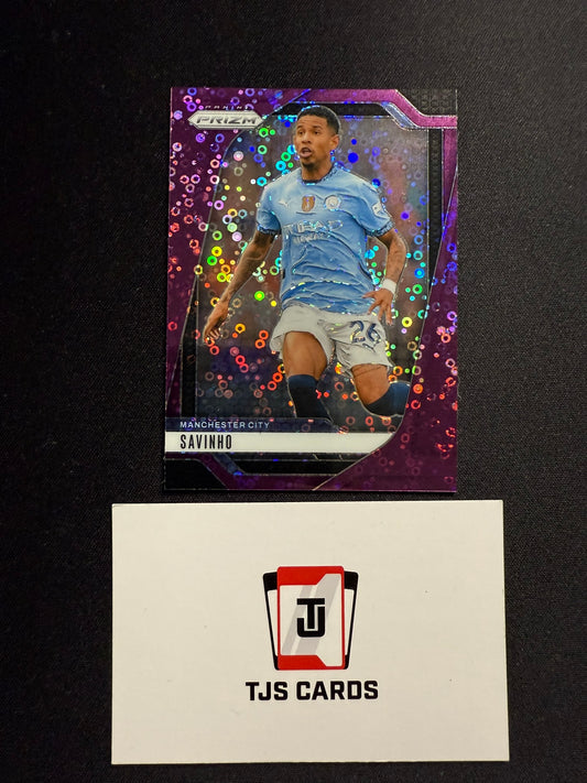 Savinho - Purple Disco Breakaway /25 - Panini Prizm Premier League 2024/25