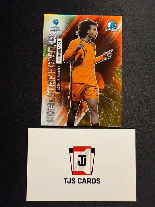 Joshua Zirkzee - Hopefuls /50 - TOPPS Bowman Chrome UEFA U21 EURO 2023