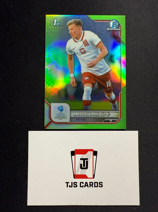 Mateusz Bogusz - 1st Green /199 - TOPPS Bowman Chrome UEFA U21 EURO 2023