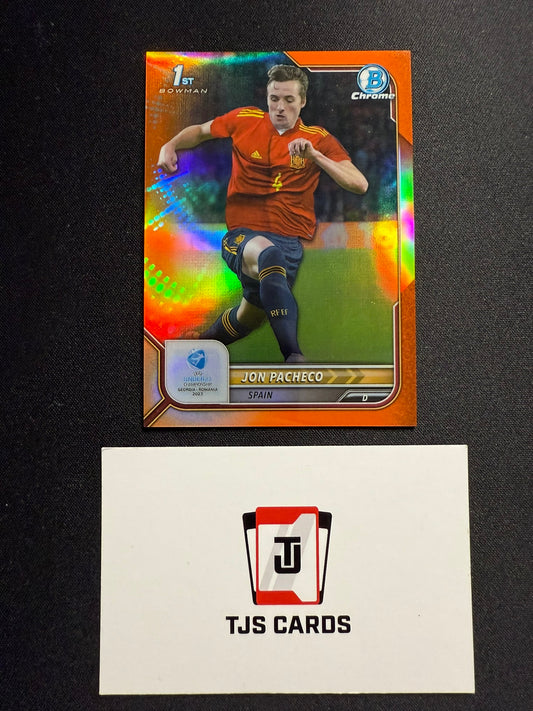 Jon Pacheco - 1st Orange /75 - TOPPS Bowman Chrome UEFA U21 EURO 2023