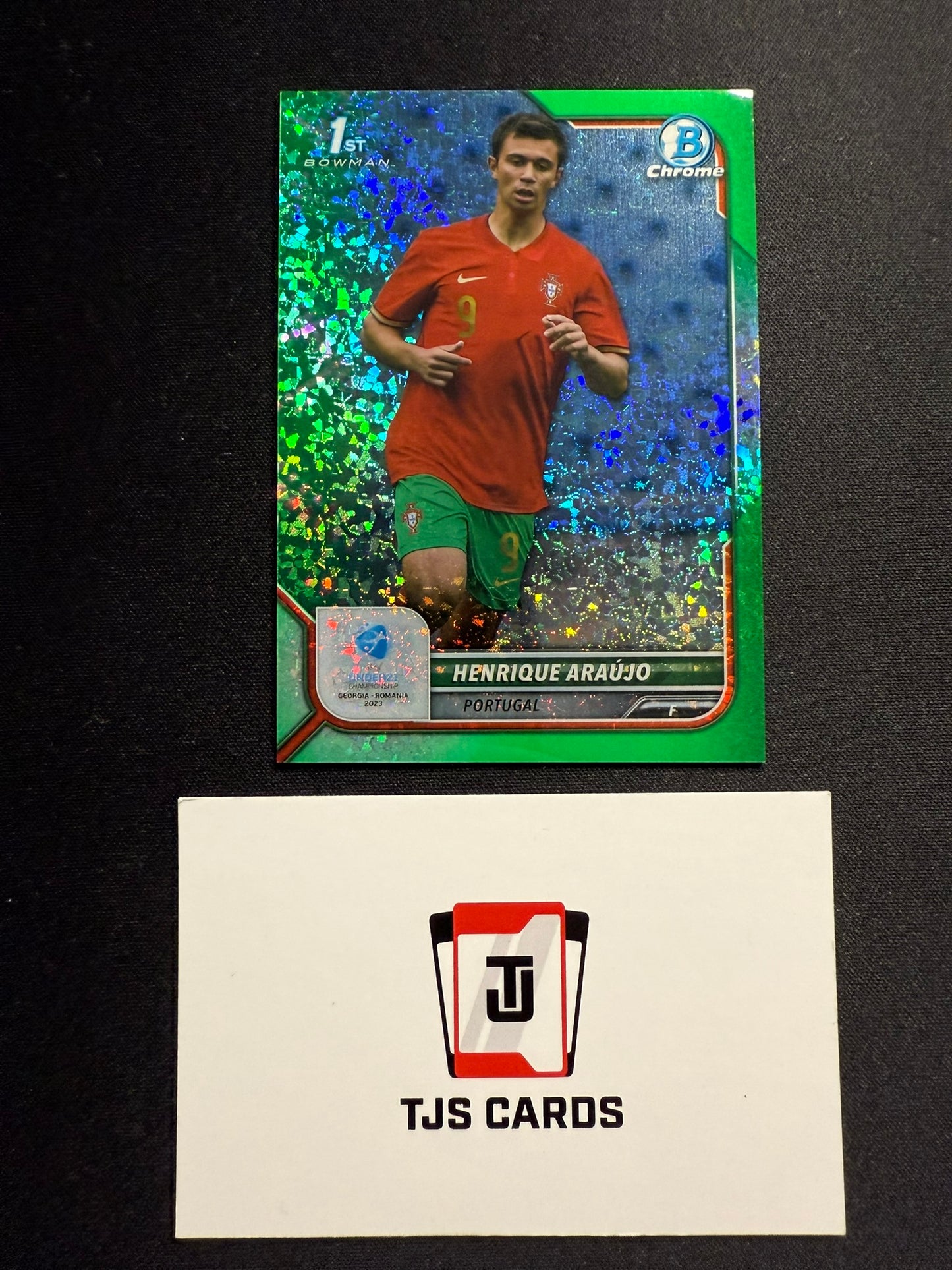Henrique Araujo - 1st Green Mini-Diamond /99 - TOPPS Bowman Chrome UEFA U21 EURO 2023