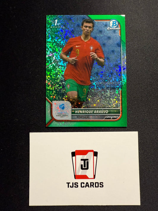 Henrique Araujo - 1st Green Mini-Diamond /99 - TOPPS Bowman Chrome UEFA U21 EURO 2023