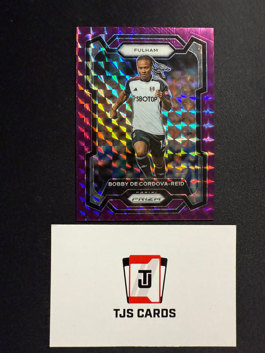 Bobby De Cordova-Reid - Purple Mosaic /140 - Panini Prizm Premier League 2023/24