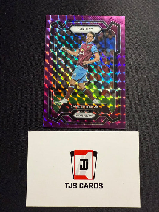 Sander Berge - Purple Mosaic /140 - Panini Prizm Premier League 2023/24