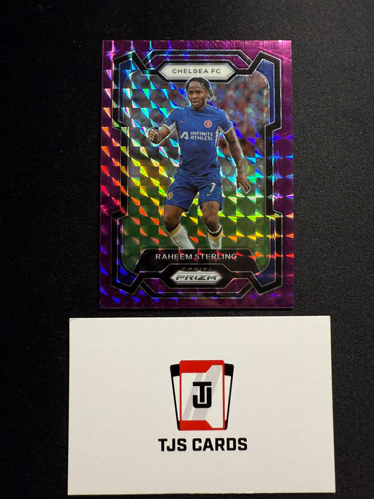 Raheem Sterling - Purple Mosaic /140 - Panini Prizm Premier League 2023/24