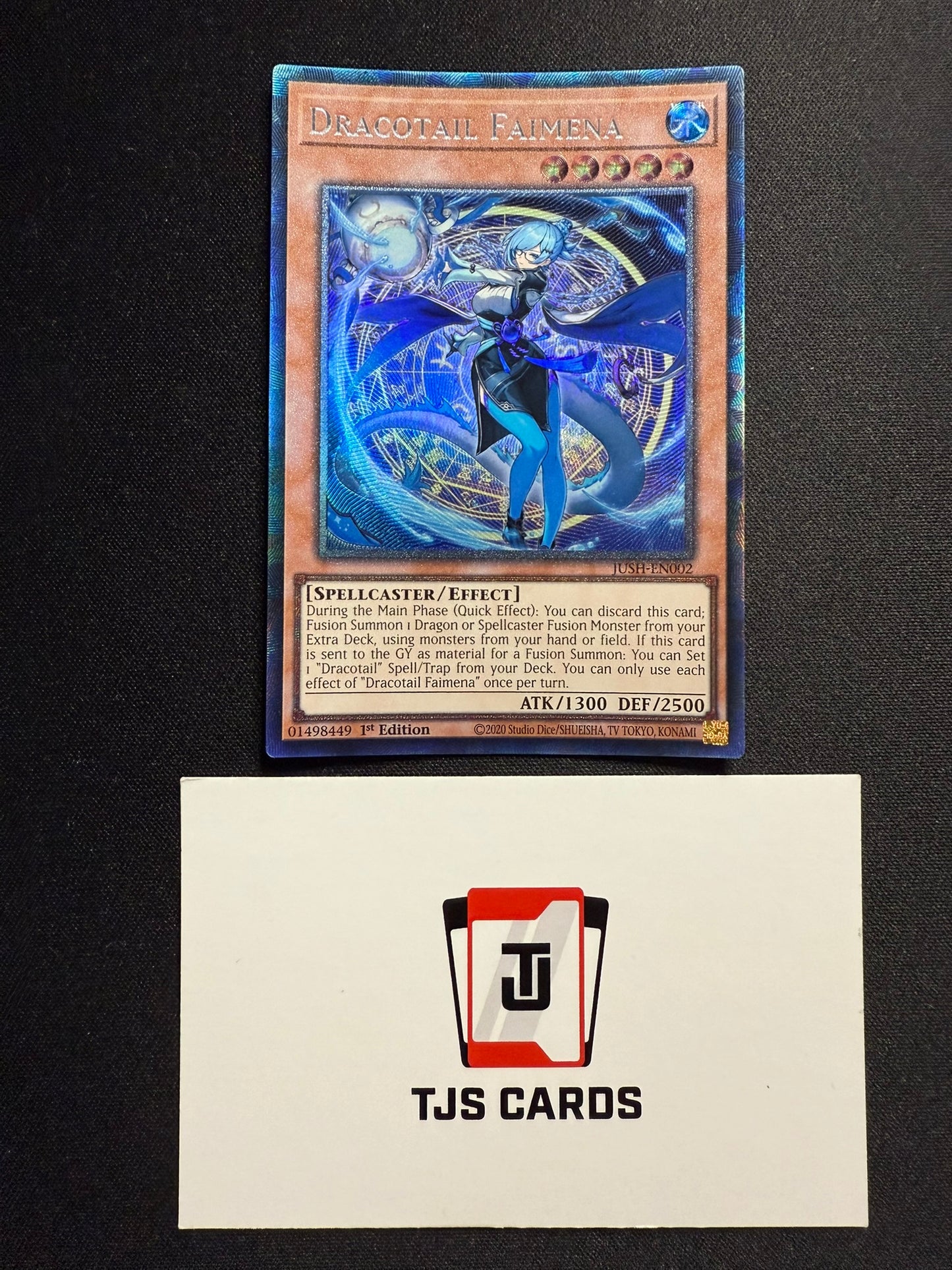 Dracotail Faimena - Collector's Rare 1st Edition JUSH-EN002 - YuGiOh
