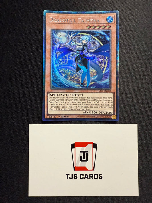 Dracotail Faimena - Collector's Rare 1st Edition JUSH-EN002 - YuGiOh