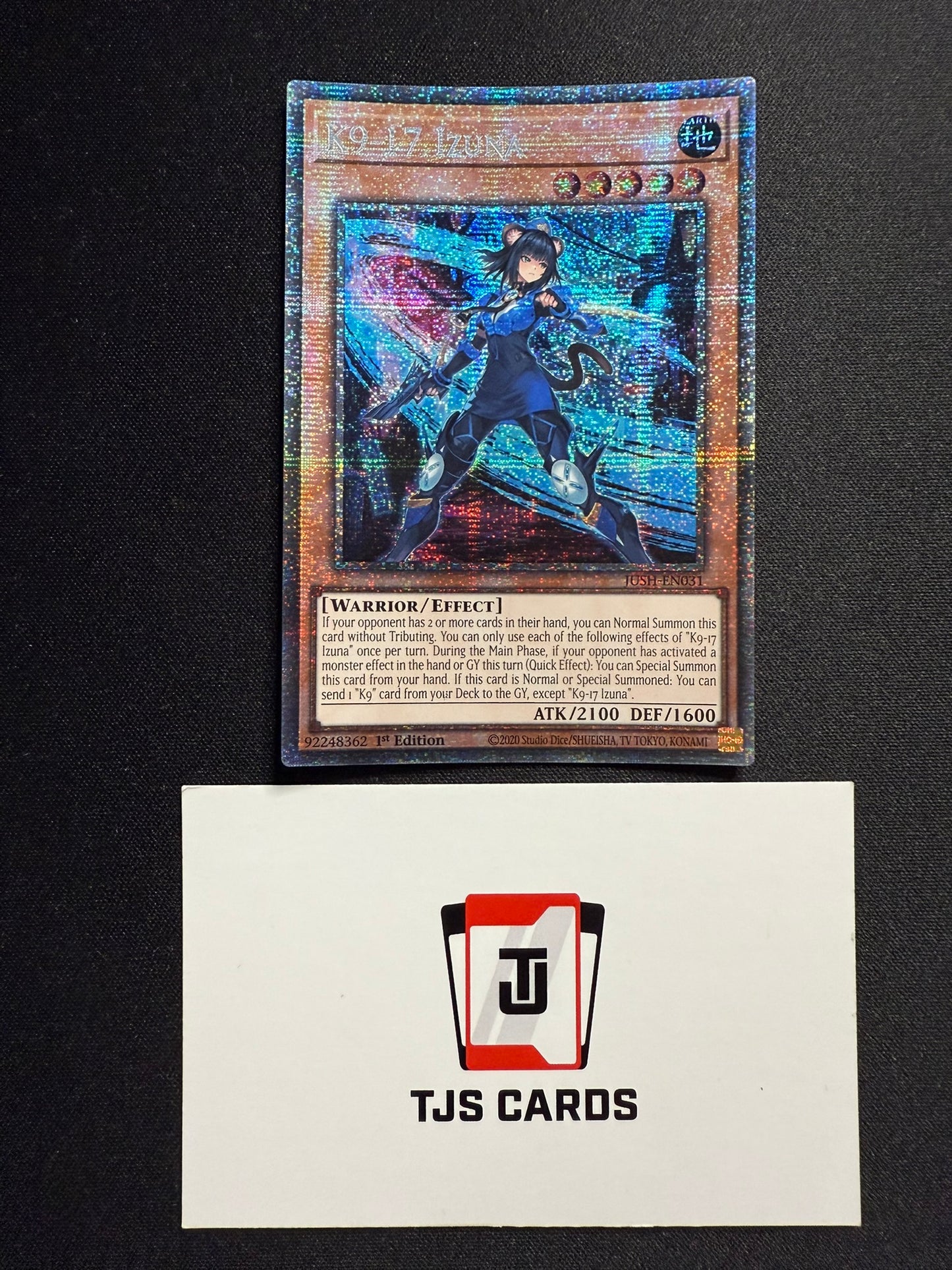 K9-17 Izuna - Starlight Rare 1st Edition JUSH-EN031 - YuGiOh