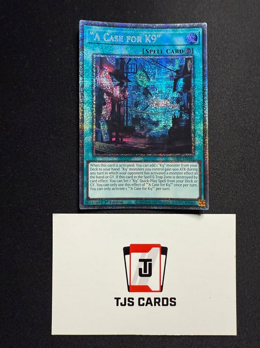 "A Case For K9" - Starlight Rare 1st Edition JUSH-EN040 - YuGiOh