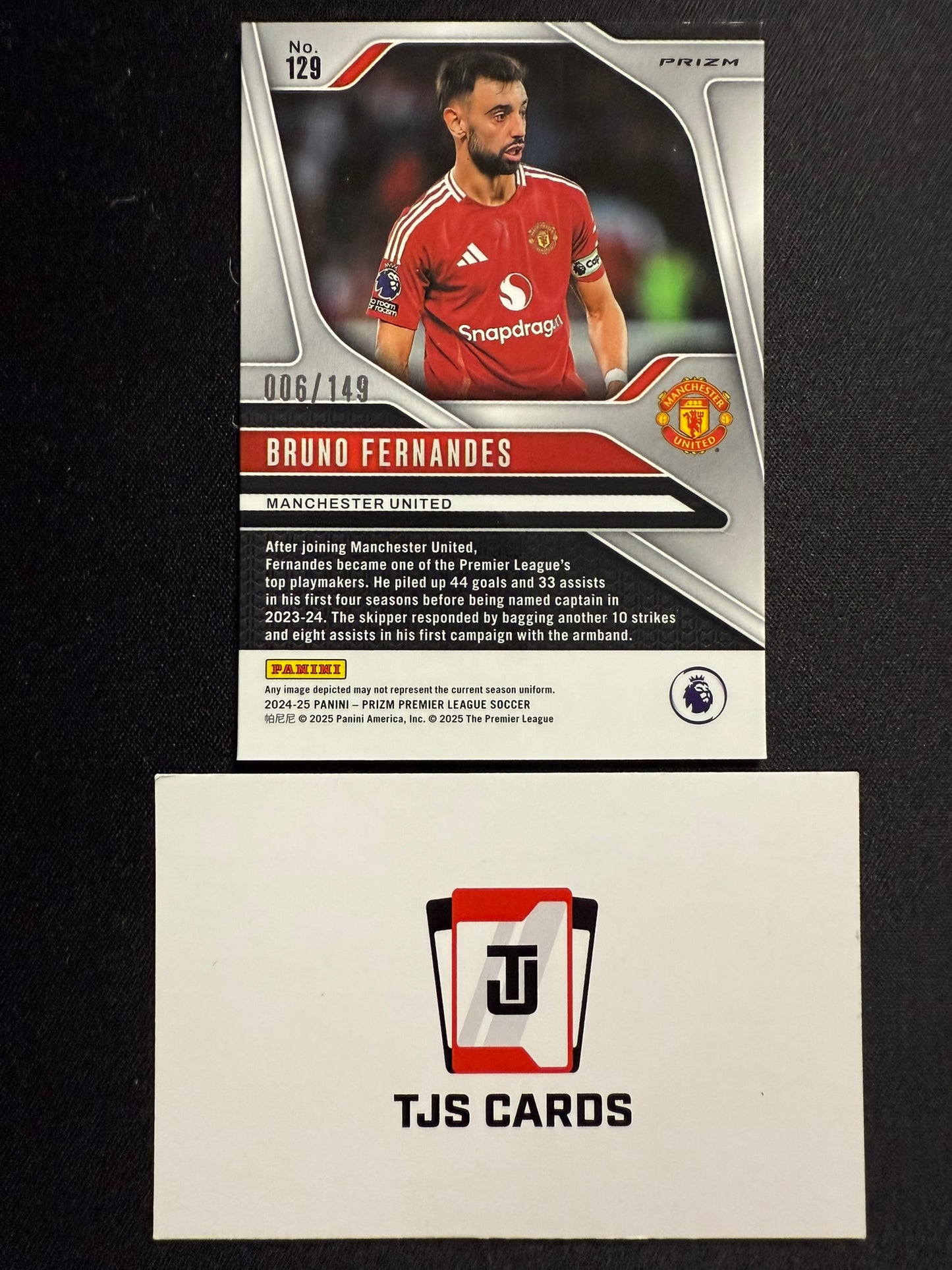 Bruno Fernandes - Pink Disco Breakaway /149 - Panini Prizm Premier League 2024/25