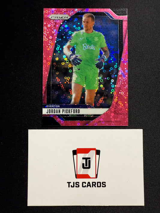 Jordan Pickford - Pink Disco Breakaway /149 - Panini Prizm Premier League 2024/25