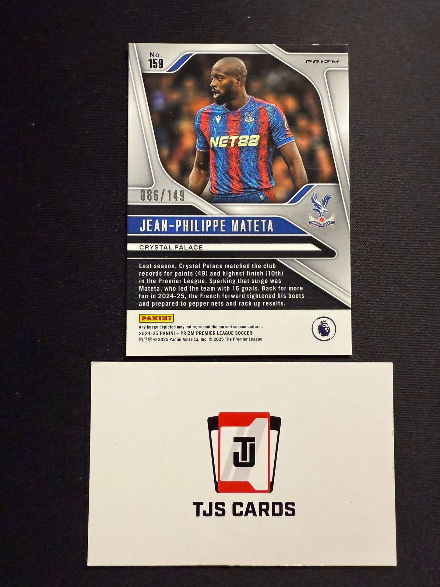 Jean-Philippe Mateta - Pink Disco Breakaway /149 - Panini Prizm Premier League 2024/25