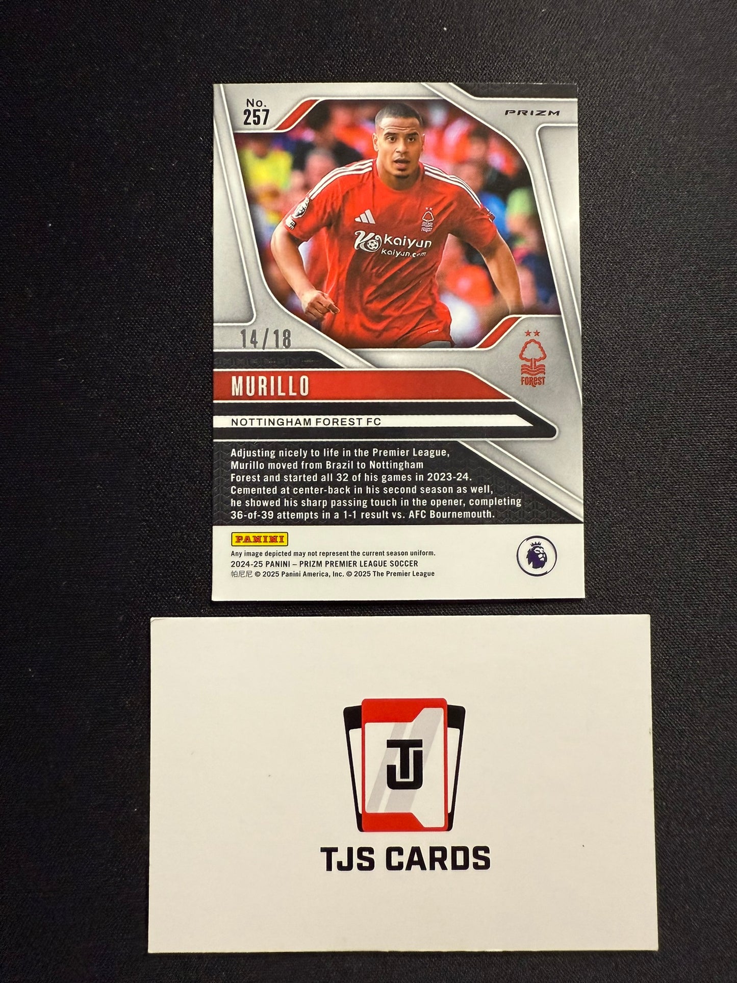 Murillo - Lotus Flower Breakaway /18 - Panini Prizm Premier League 2024/25