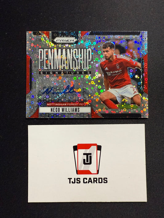 Neco Williams - Breakaway Auto - Panini Prizm Premier League 2024/25