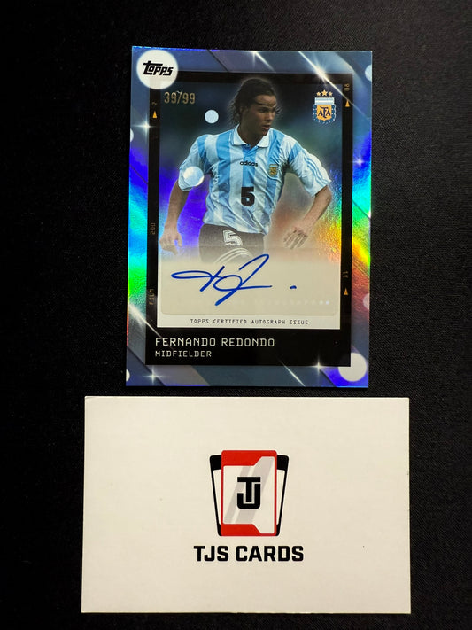 Fernando Redondo - Blue Auto /99 - TOPPS Focus Argentina 2025
