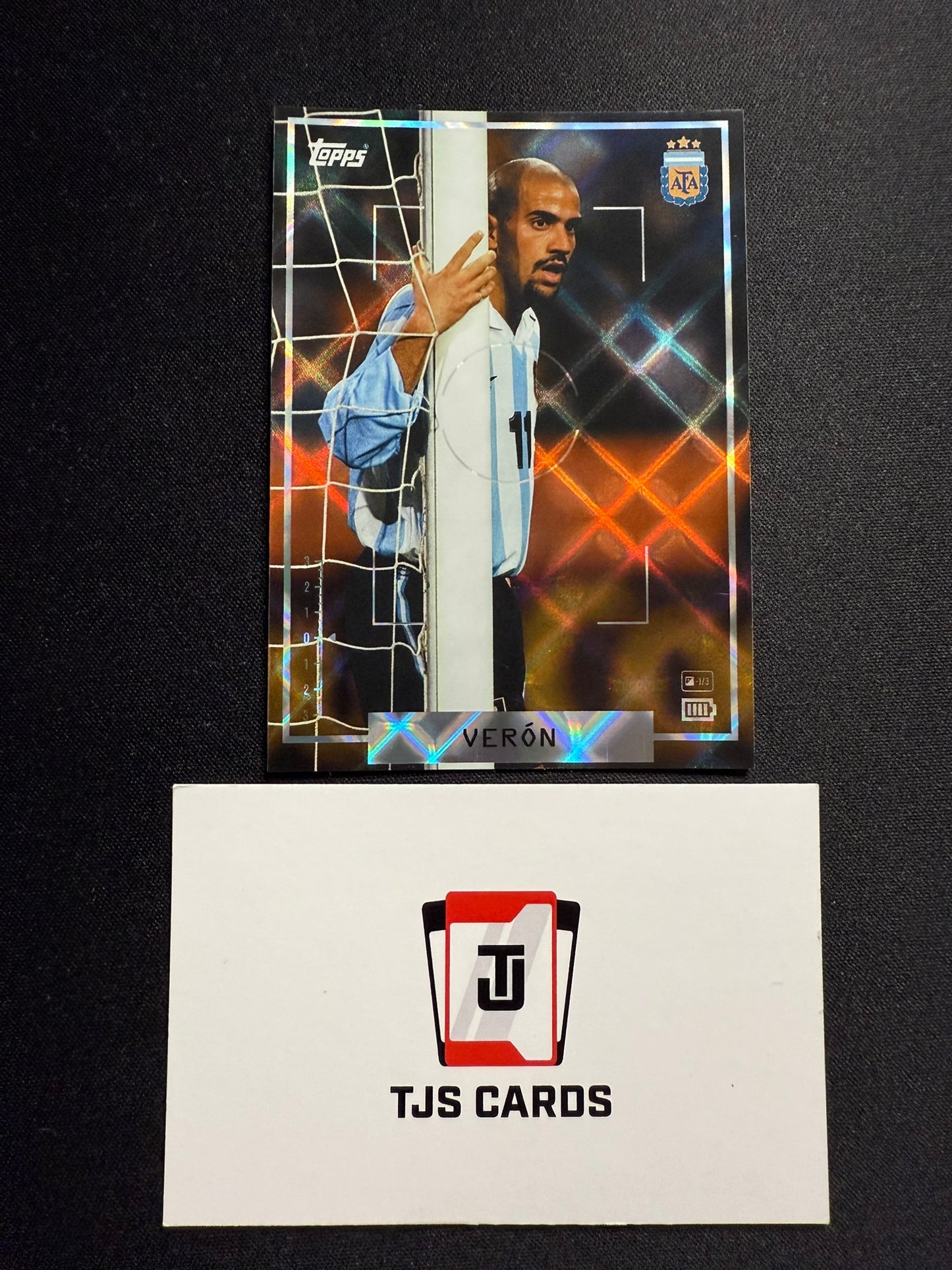 Juan Sebastian Veron - Shutter Speed Parallel - TOPPS Focus Argentina 2025