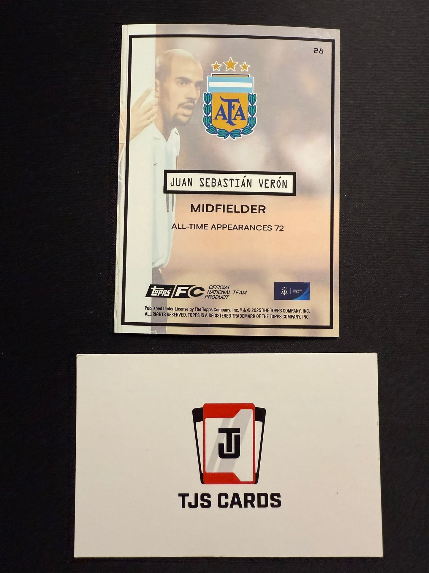 Juan Sebastian Veron - Shutter Speed Parallel - TOPPS Focus Argentina 2025