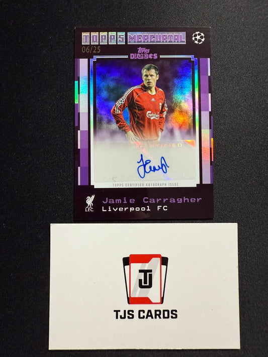 Jamie Carragher - Purple Auto /25 - TOPPS UCC Decades 2024/25