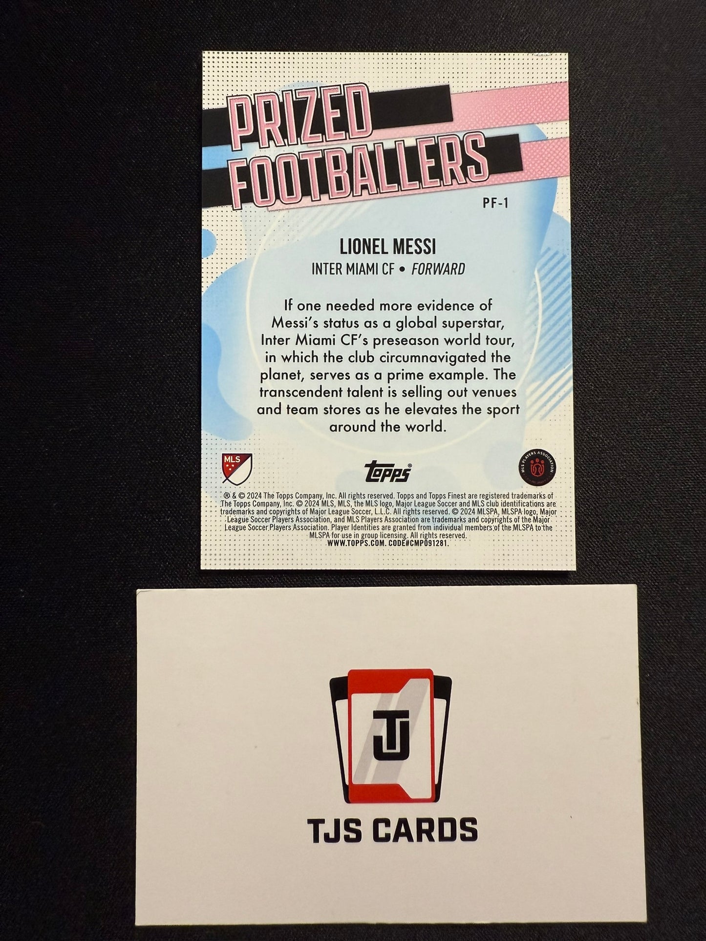 Lionel Messi - Prized Footballers - TOPPS Finest MLS 2024