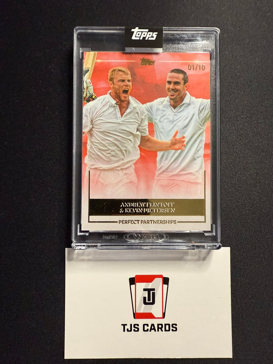 Andrew Flintoff / Kevin Pietersen - Red /10 - TOPPS Cricket Legends Volume 2 2025