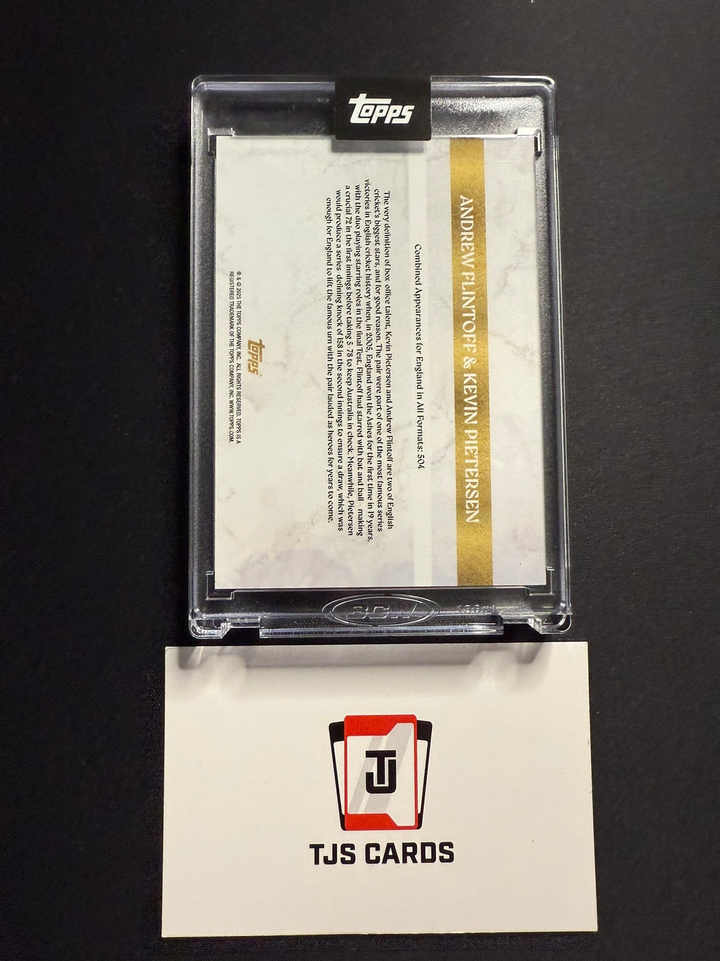 Andrew Flintoff / Kevin Pietersen - Red /10 - TOPPS Cricket Legends Volume 2 2025