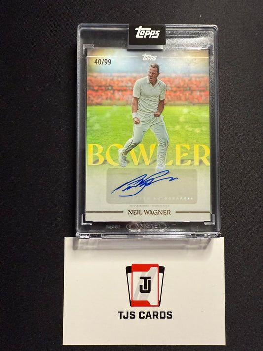 Neil Wagner - Auto /99 - TOPPS Cricket Legends Volume 2 2025