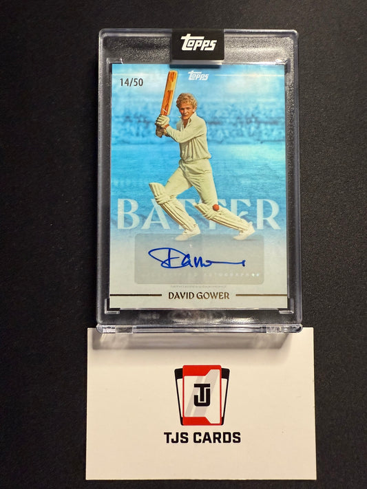 David Gower - Blue Auto /50 - TOPPS Cricket Legends Volume 2 2025