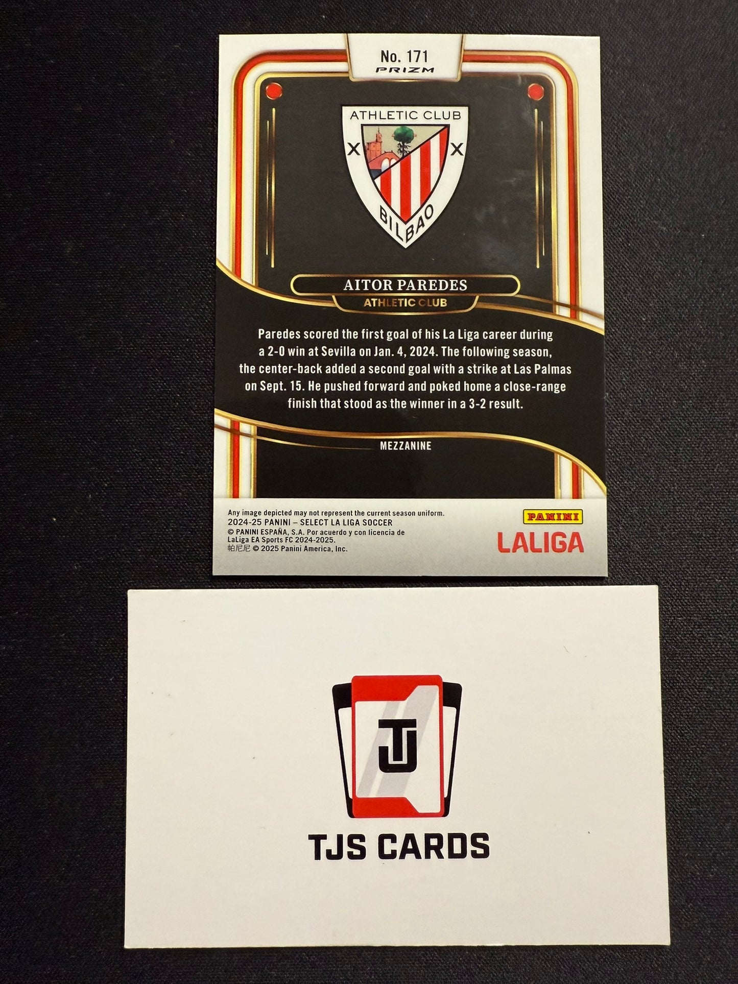 Aitor Paredes - Zebra SP - Panini Select La Liga 2024/25