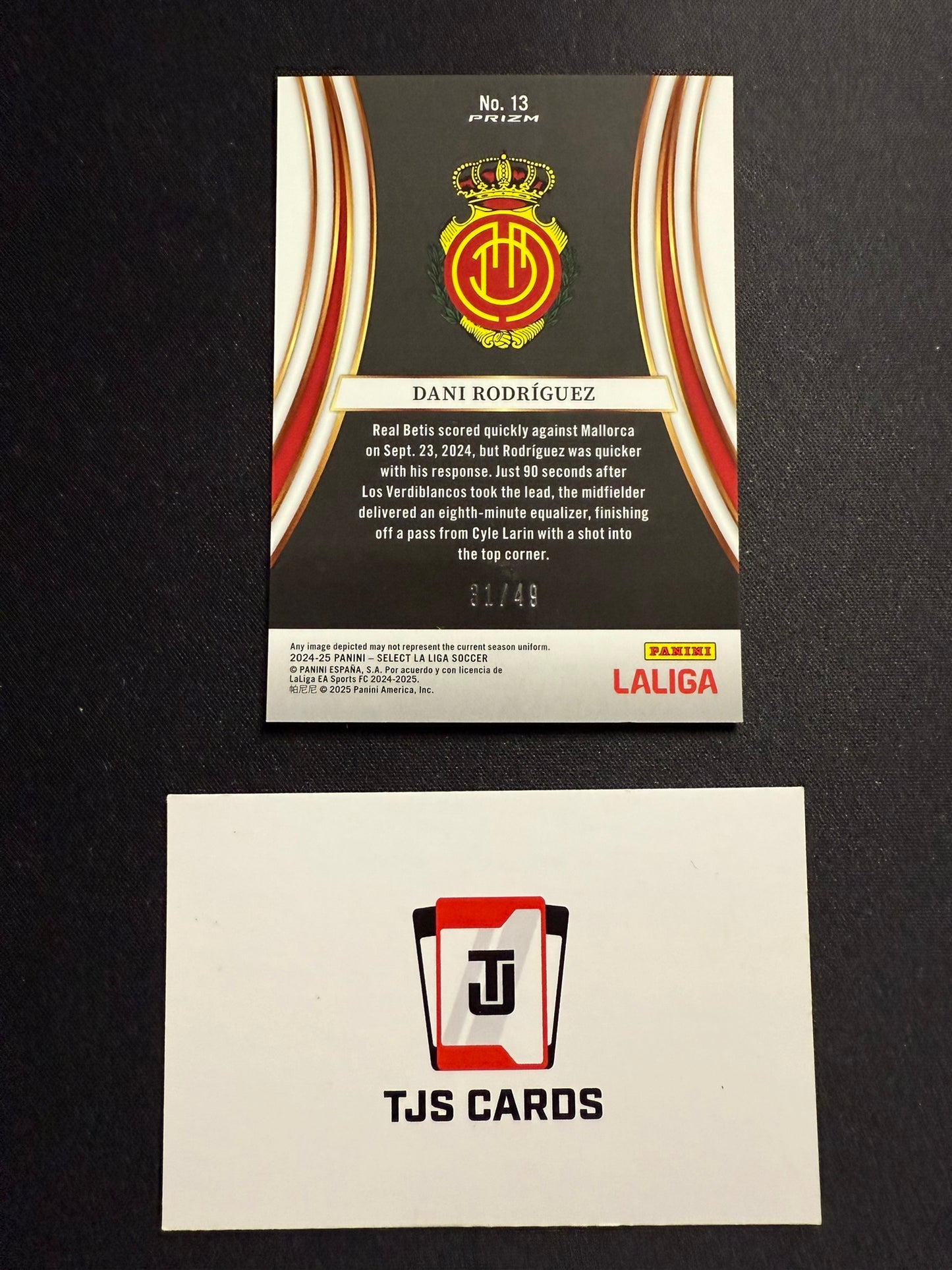 Dani Rodriguez - Red Wave Equalizers /49 - Panini Select La Liga 2024/25