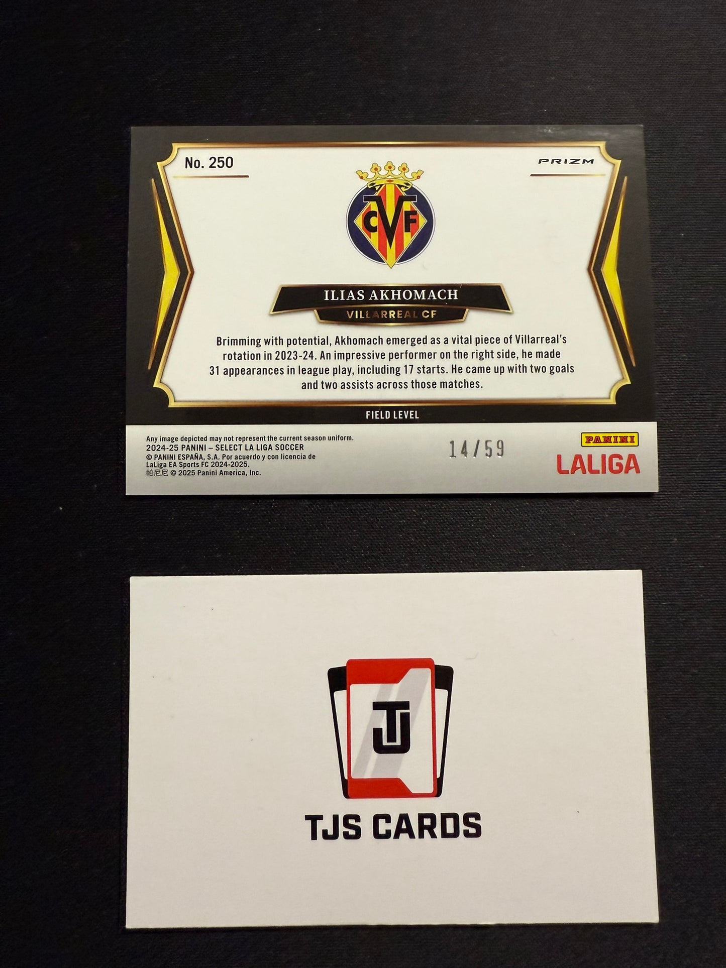 Ilias Akhomach - Red Wave Field Level /59 - Panini Select La Liga 2024/25