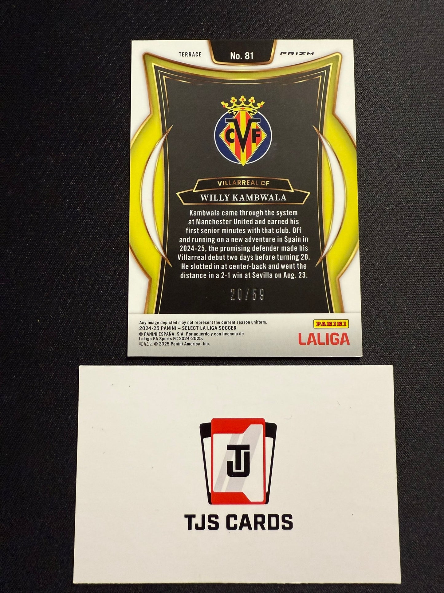 Willy Kambwala - Red Wave /59 - Panini Select La Liga 2024/25