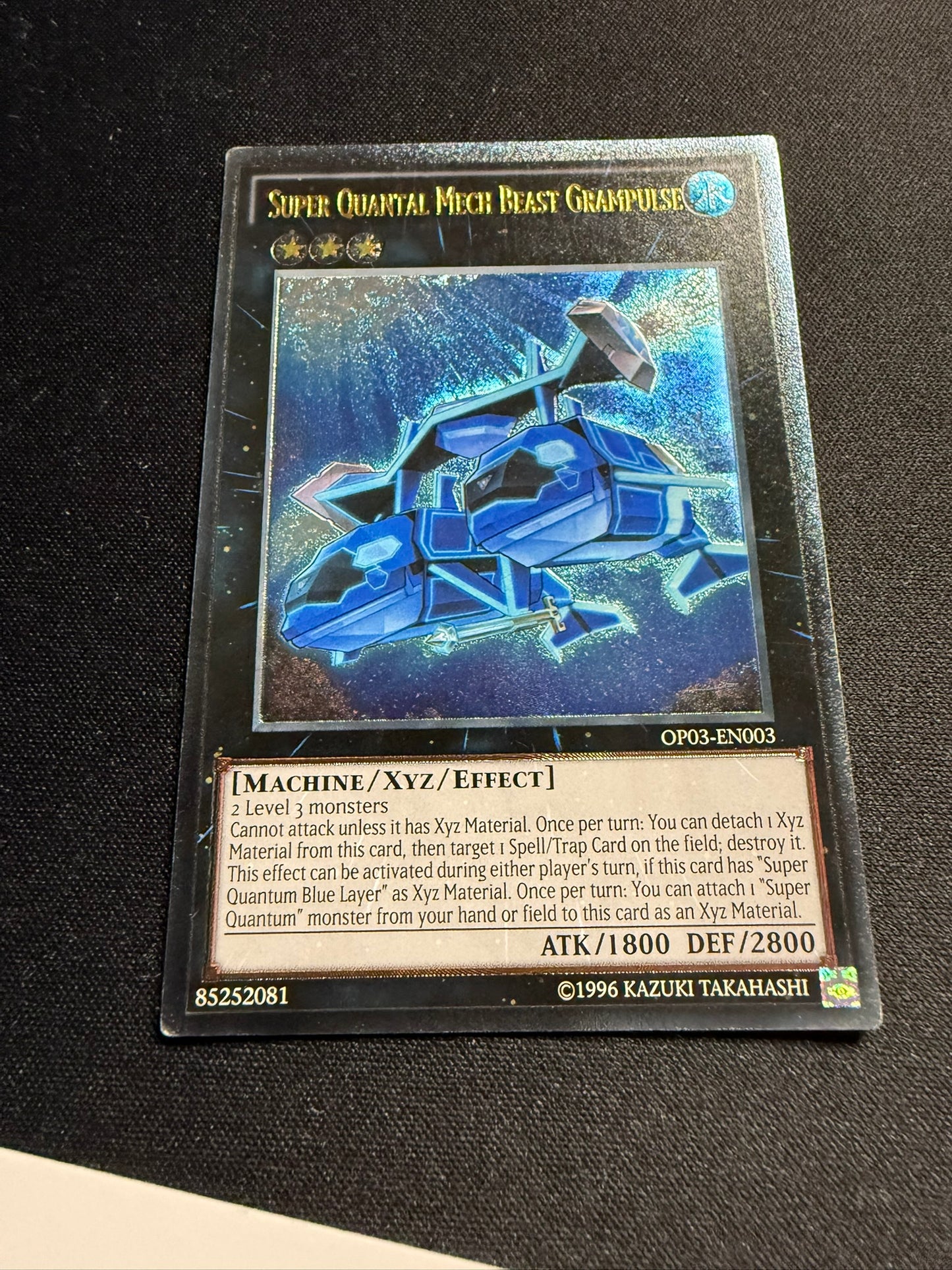 Super Quantal Mech Beast Grampulse - Ultimate Rare OP03-EN003 - LP - YuGiOh