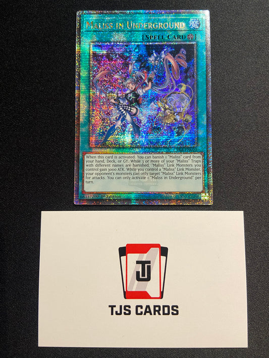 Maliss In Underground - Quarter Century Secret Rare 1st Edition CRBR-EN021 - YuGiOh